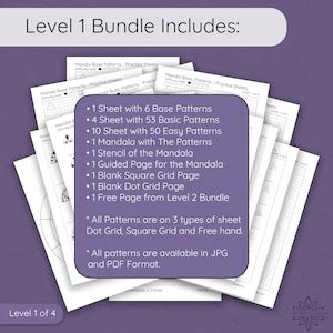 Buy Mandala Pattern Sheet for Practice Mindful Mandala Practice for ...