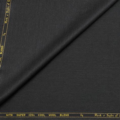 Suit Fabric Reid & Taylor 120s Wool Blended Dotted Color Worsted Black ...