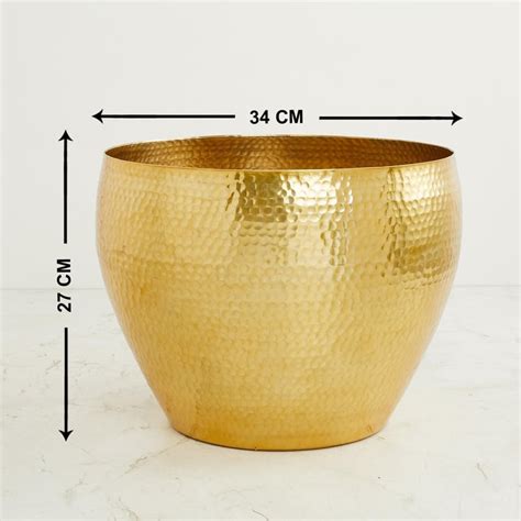 Buy Cascade Metal Hammered Planter from Home Centre at just INR 2499.0