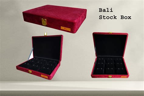 Jewellery display Box Stock Box for gold Bali display box sued fabric ...