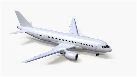 3D Narrow Body Airliner Rigged for Maya | 3D Molier International