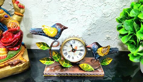 Multicolor Iron 2 bird clock | D-Decorum