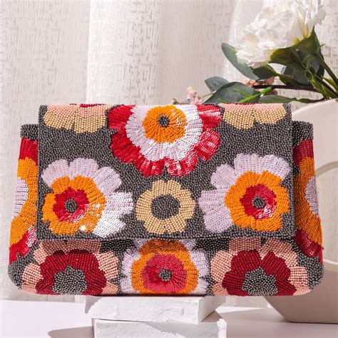 The Purple Sack - Flowermati Clutch - Elahe
