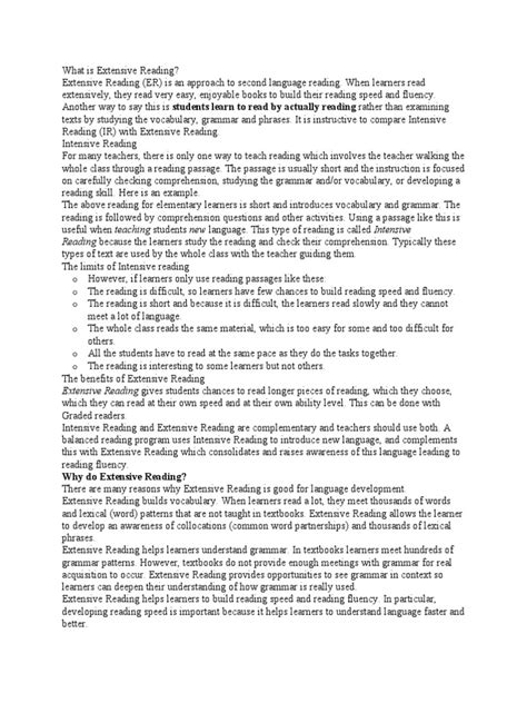 Image result for Extensive Reading