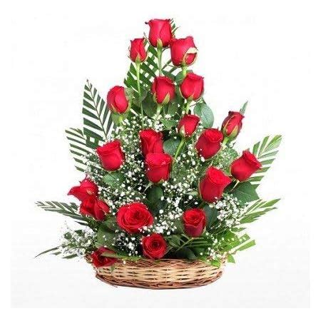 Floralbay Special Basket Arrangement of 40 Mix Roses Fresh Flowers ...