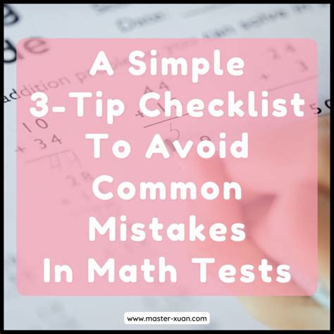 Stop Making These Common Mathematics Mistakes Before Test Day