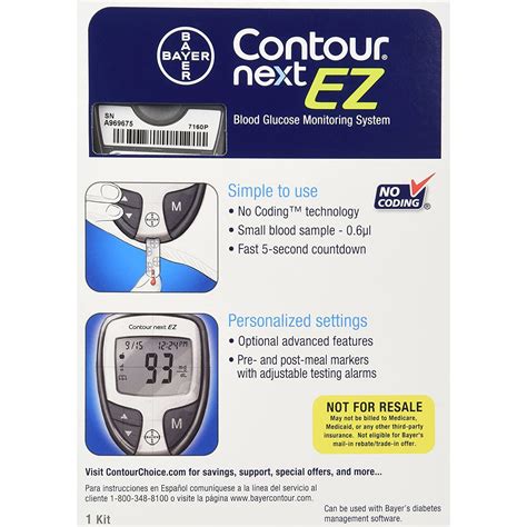 Buy Contour Next EZ Blood Glucose Monitoring System + 50 Contour NEXT ...