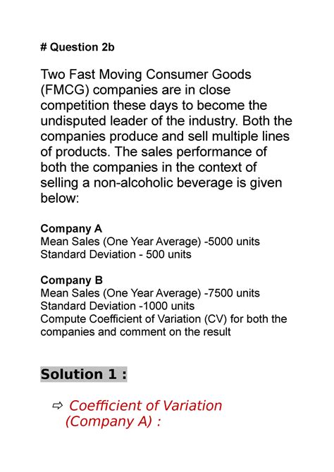 Think Pair Share case snippet 2b - # Question 2b Two Fast Moving ...