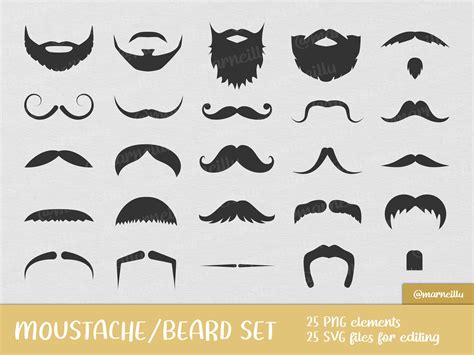 Cowboy Mustache Clip Art