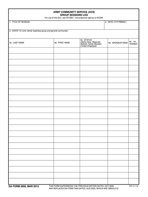 DA 5900 Form - Fill Online, Printable, Fillable, Blank - pdfFiller