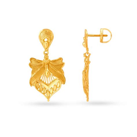Traditional Gold Drop Earrings