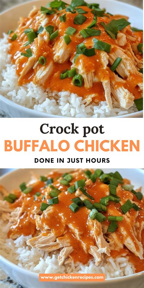 Easy Buffalo Chicken Crock Pot Recipe