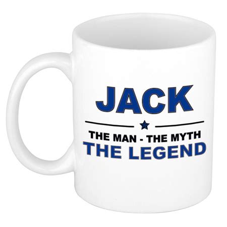 Jack The man, The myth the legend pensioen cadeau mok/beker 300 ml ...