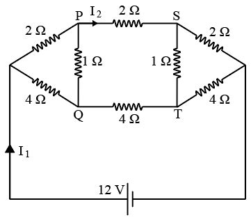 [Solved] Q12 - For the resistance network shown in the figure, choose ...