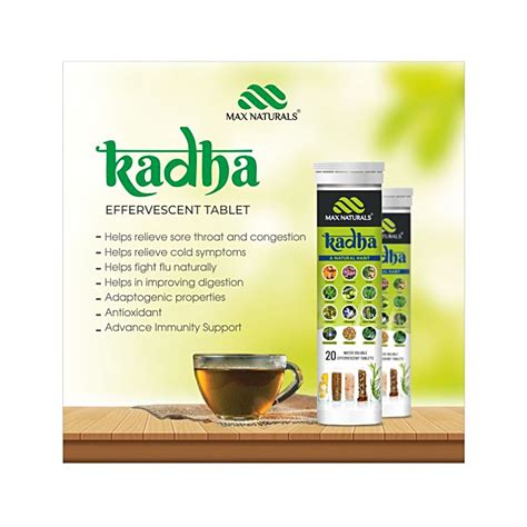 Max Naturals Kadha Effervescent Tablets – 20Tab - Cureka - Online ...