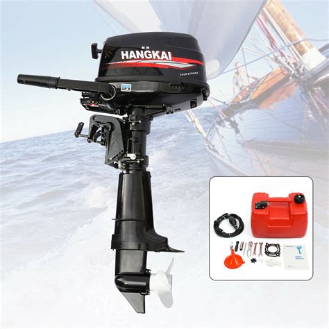 Buy Anqidi Outboard Motor, 6.5HP 4-Stroke 123CC Single Cylinder Water ...