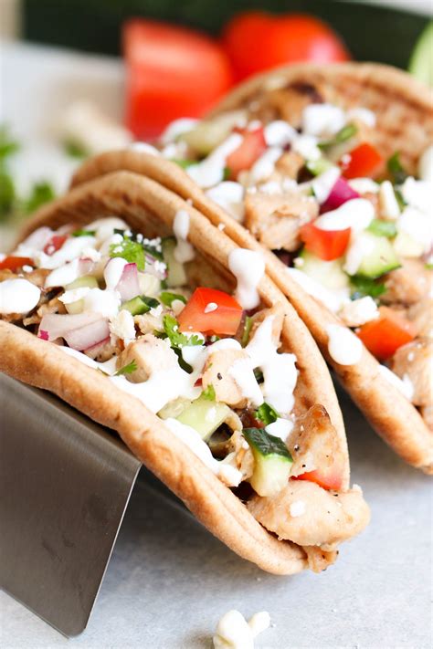 Mediterranean Chicken Pita Tacos Recipe | Recipe | Chicken pita ...