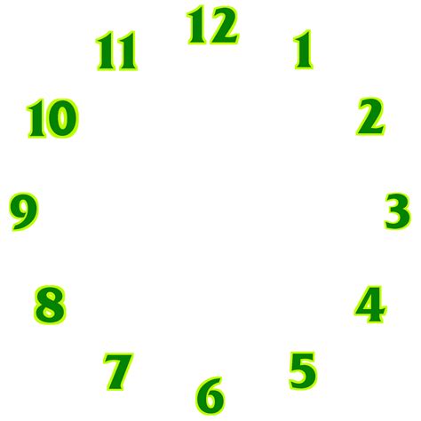 Image result for Small Clock Numbers