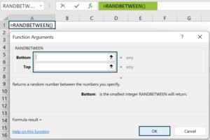 Image result for How to Use Randbetween Excel