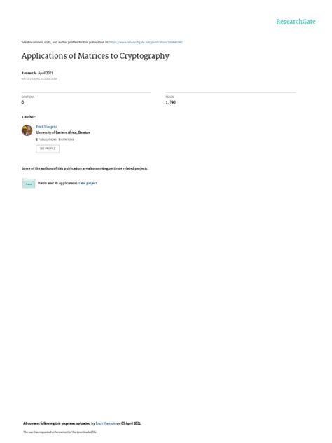 Cryptography Matrix 的图像结果