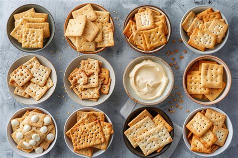 Various Cracker Types Assortment | Premium AI-generated image