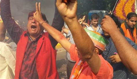 In Pictures: Celebrations marking NDA’s victory