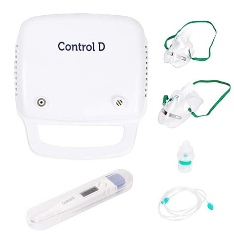 Control D Compressor Piston Nebulizer With Adult & Child Kits, White ...