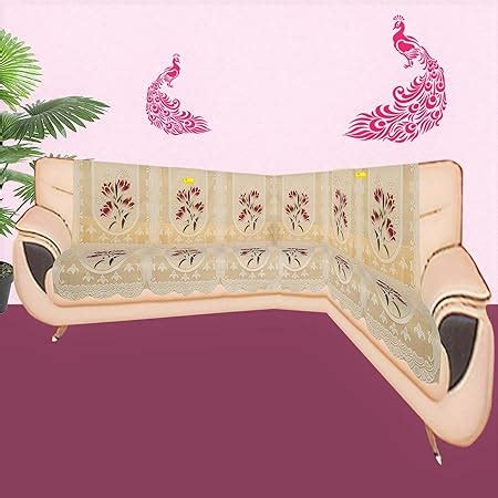 Fab Nation Sofa Cover L Shape 5/6 Seater for Corner L Type Sofa Set in ...