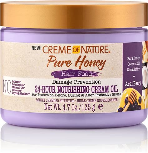 Amazon.com : Creme of Nature, Acai Hair Cream, Honey and Acai Collection, 4.7 Oz : Beauty ...