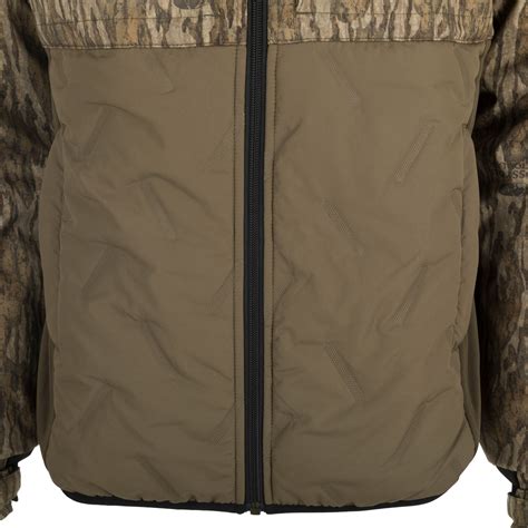 Drake Waterfowl LST Guardian Flex Double Down Eqwader Full Zip Camo Jacket