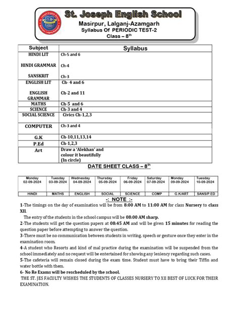 Image result for Departmental Exam Paper 8 Code Syllabus