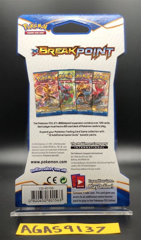 Buy Pokemon XY BREAKPOINT Booster Packs x1 **SEALED** & **FREE SHIP ...