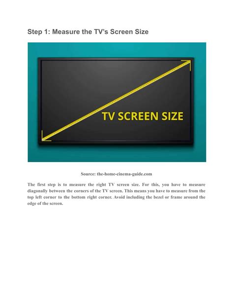 PPT - TV Dimensions Guide: Find the Perfect TV Size For Your Home ...