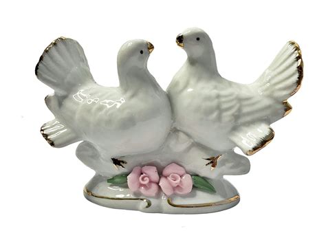 Buy Vinjos Vastu Crafts Love Birds Statue Made by Ceremic in White ...