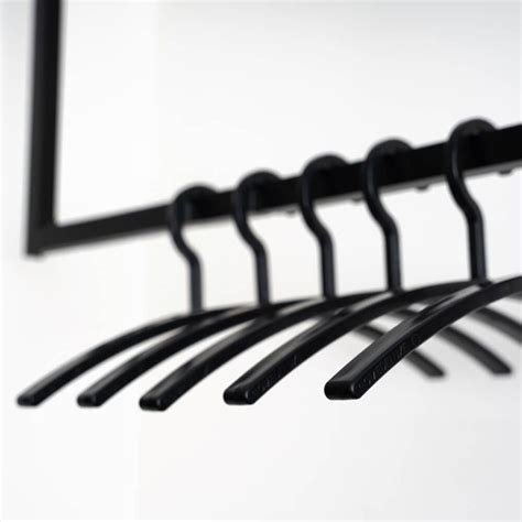 HOME DELUXE - Kleiderbügel RACK - Schwarz, 47 x 2 x 18 cm,
