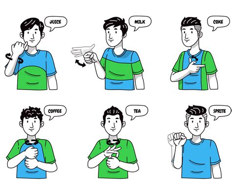 Sign Language for Drinks