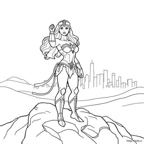 Wonder Woman Coloring Pages