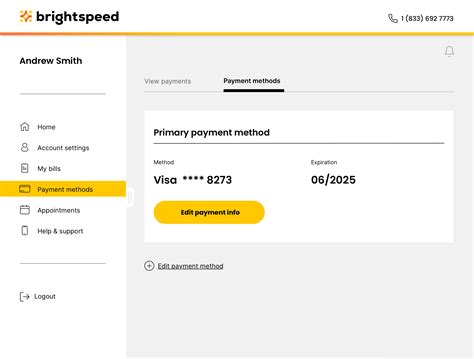 How to update your fiber payment method | Brightspeed