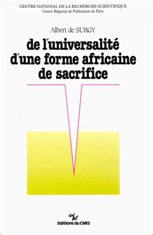 Amazon.in: Buy De l'universalité d'une forme africaine de sacrifice ...