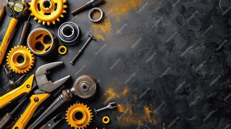 Premium Photo | Car repair advertisment background with copy space