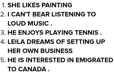 complete the sentences with an appropriate gerund.1) You must give up ...