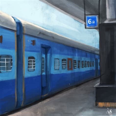 Railway Station Drawing Local Train 的图像结果