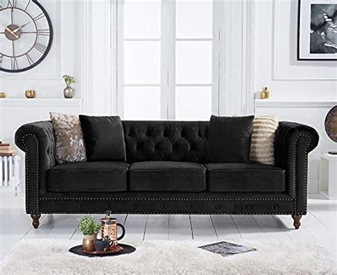 Carpentry Art Modern & Classic Hand Tufted 3 Seater Fabric Valvet ...