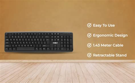 Amazon.in: Buy FRONTECH Wired Keyboard | Membrane Keys with Retractable ...