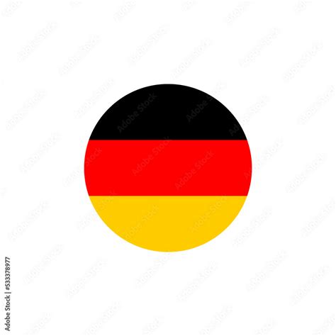 Germany flag icon set. National german flag, circle, square logo in png ...