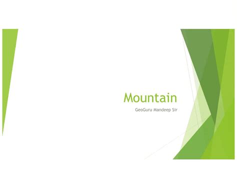 Theories of Mountain Building no anno - Civil Engineering - Studocu