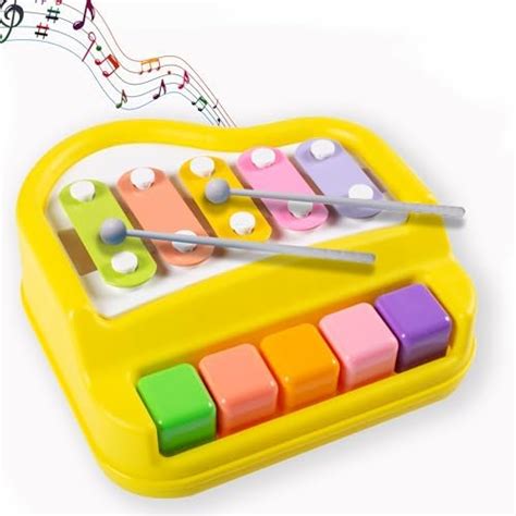 Buy Gooyo 1503 Non Battery 2 in 1 Mini Piano and Xylophone Toy with ...