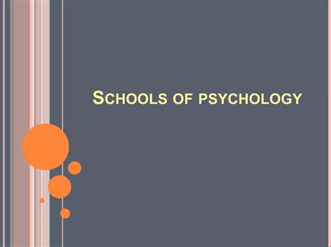 Schools of Psychology | PPTX