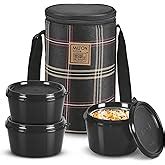 Buy MILTON Pro Lunch Box with Steel Cutlery, 3 Microwave Safe Inner ...