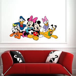 RNG Pvc Vinyl Cartoon Mickey Mouse Wall Sticker for Kids Room 60 X 114 ...